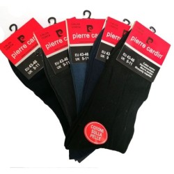 5 Paia Calze Uomo corta El-charro Nera Morbido Cotone Calzino classico tinta uni