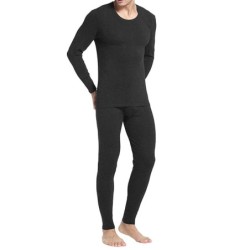 COMPLETO TERMICO UOMO NERO CALZAMAGLIA + MAGLIA M L XL XXL  FREDDO NEVE MONTAGNA